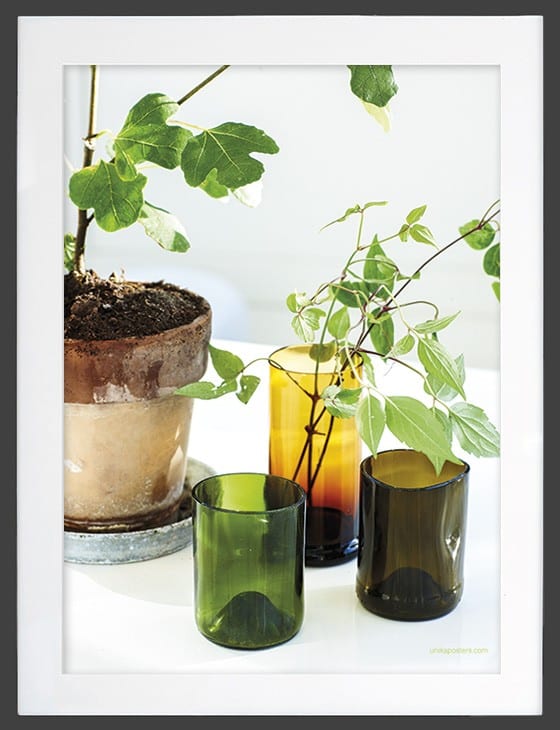 potteplante plakat matsort ramme passepartout